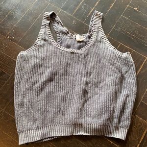 Knit gray free people tank